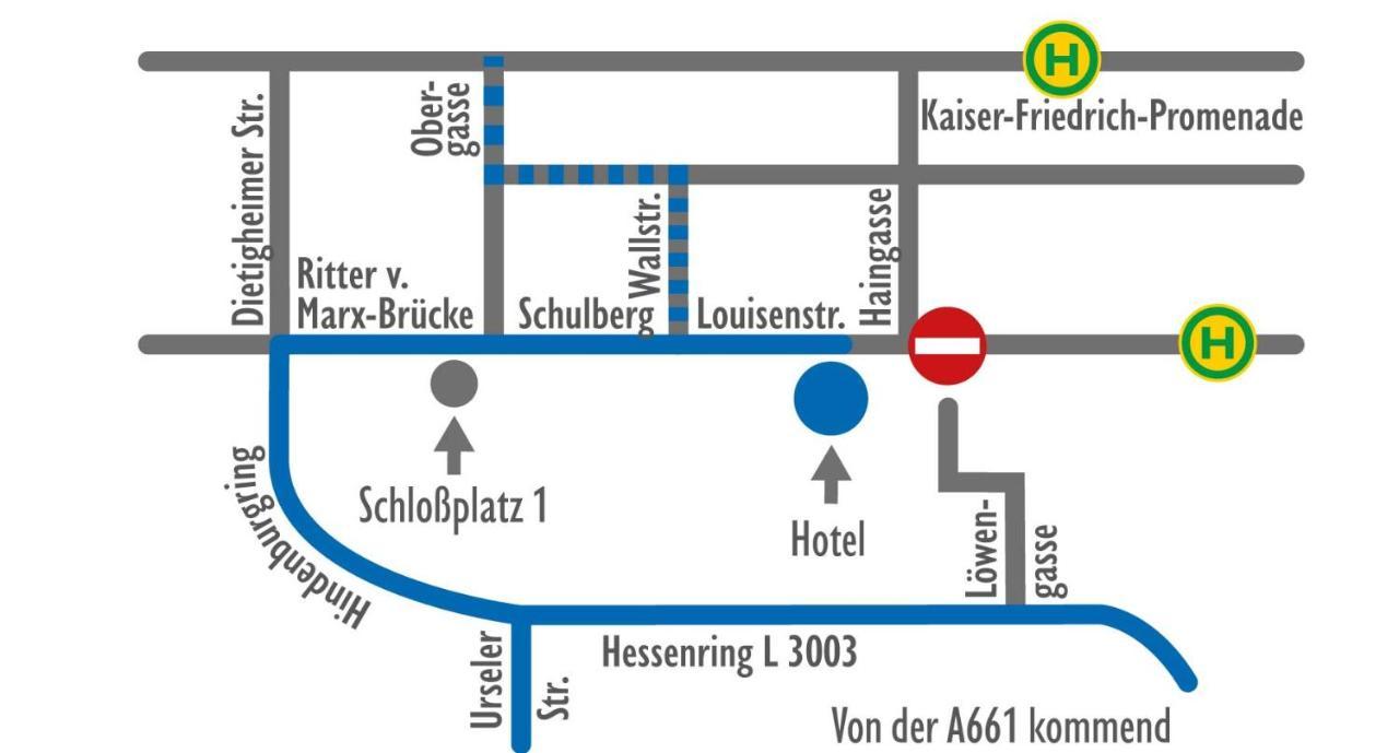 Hotel Am Schloss Darmstaedter Hof Bad Hombourg Extérieur photo